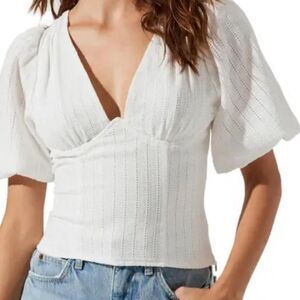 Astr-the-label Women's White Blouse